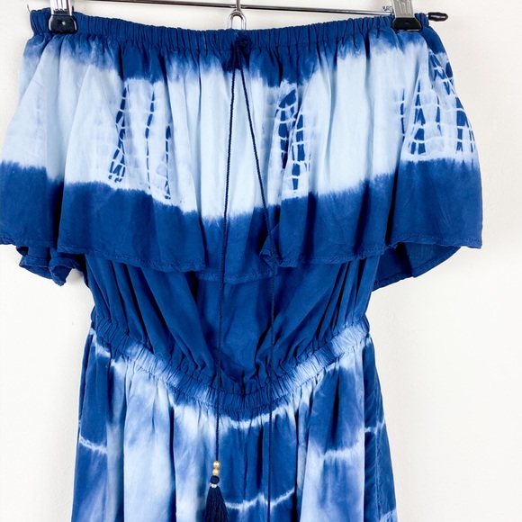 American Eagle Tie Dye Ruffle Strapless Romper XXS - Picture 4 of 4